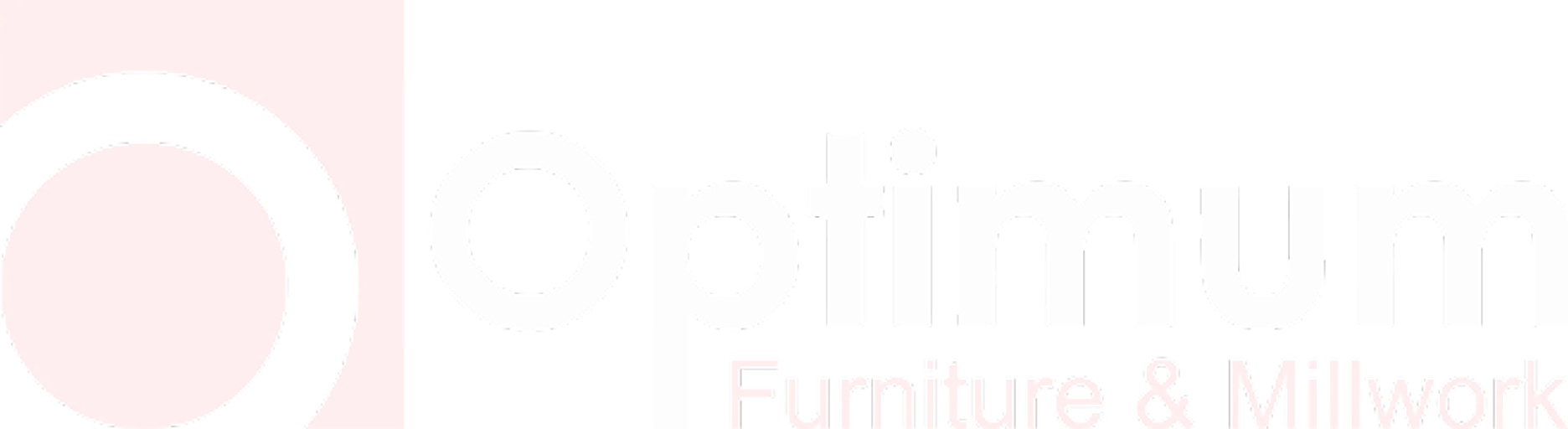 Optimum Furniture & Millwork logo featuring a circular design on the left and the company name in bold text on the right&mdash;a sleek look trusted by business coaches for professional workspaces.